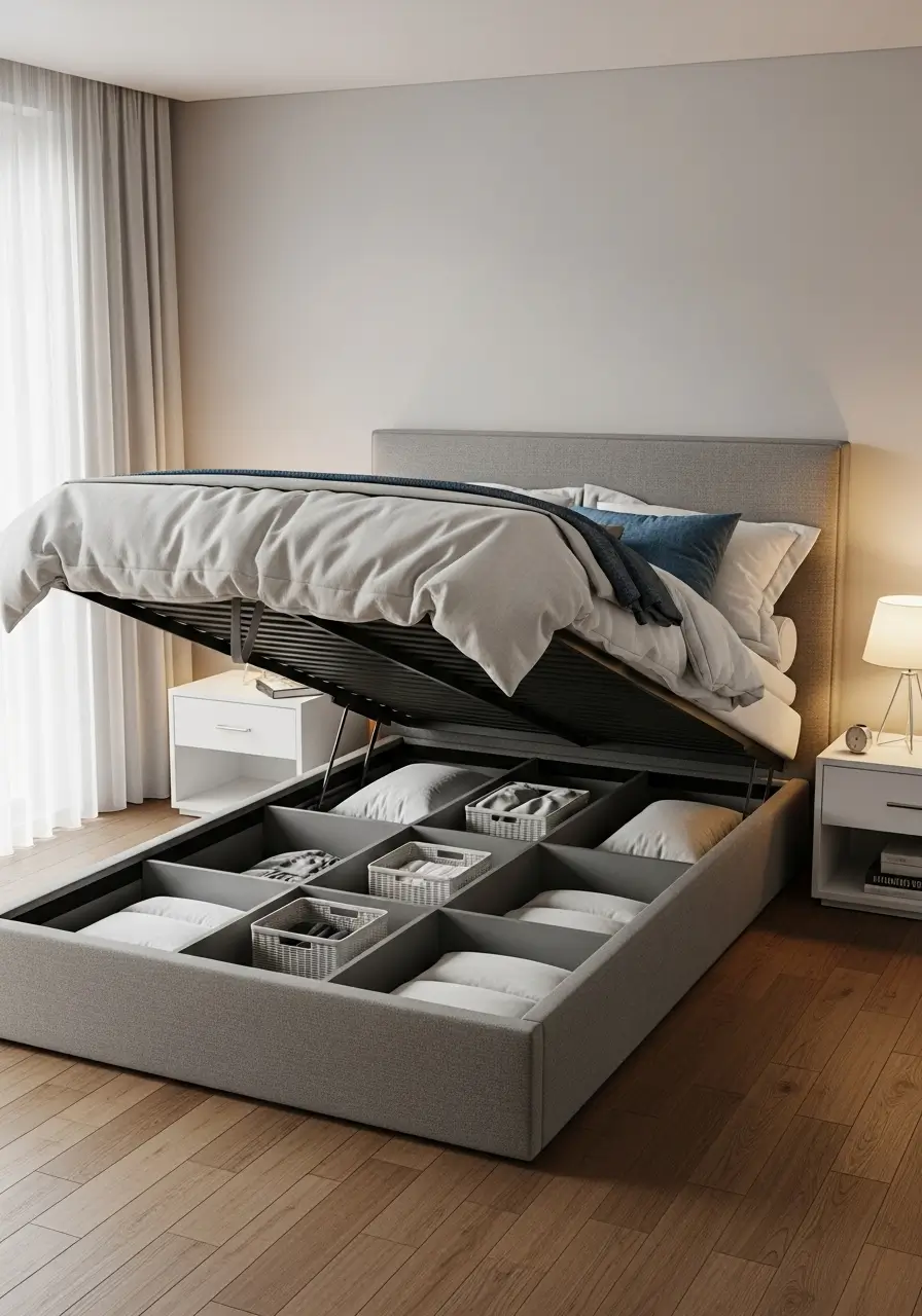 Lift-Up Storage Beds