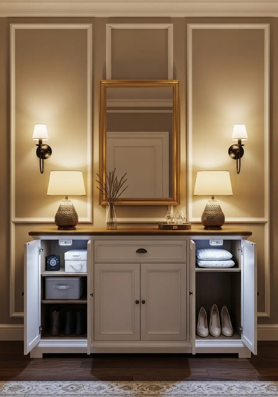 Lighting Considerations- entryway storage