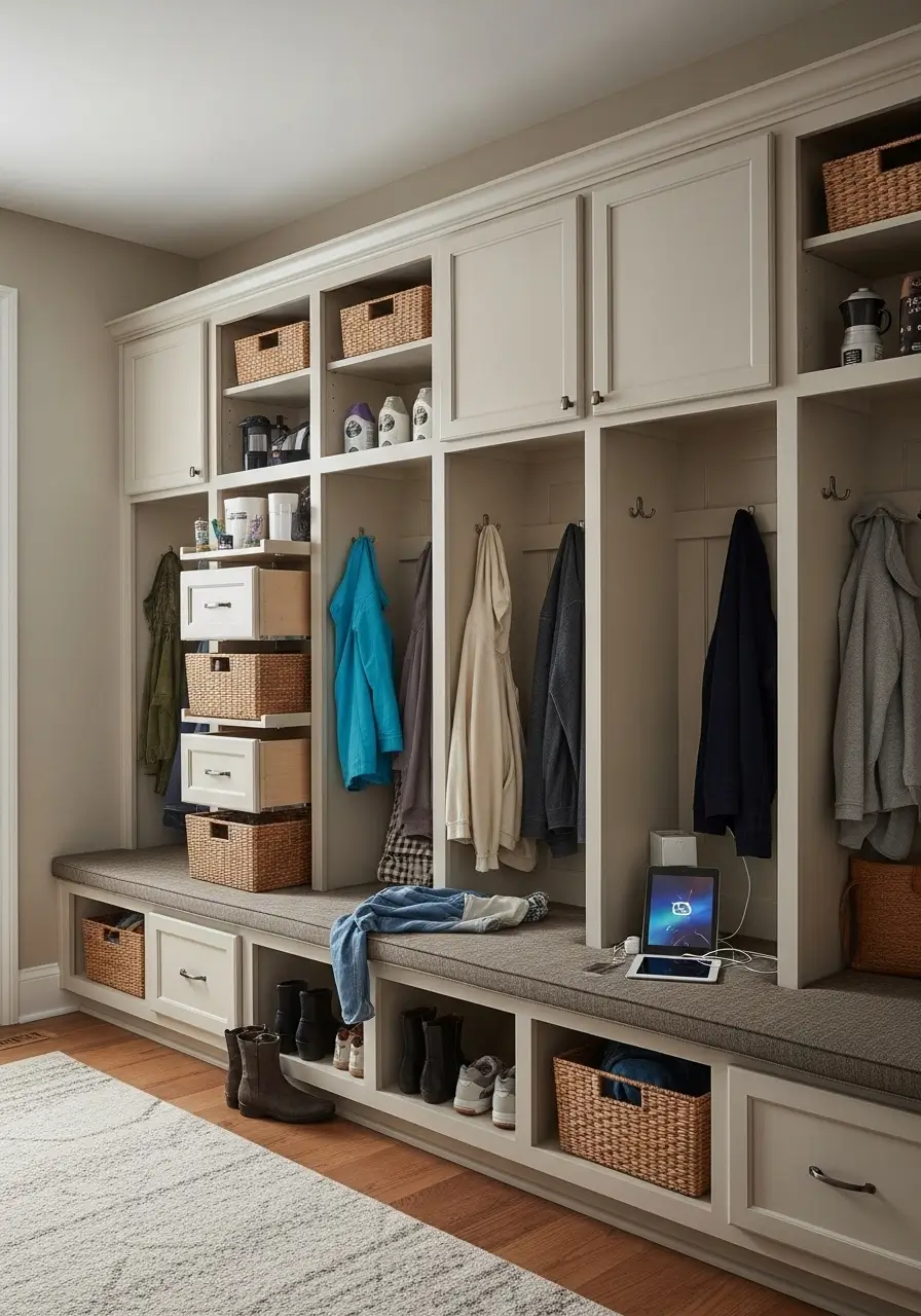 Mudroom Lockers- Organization for Active Families