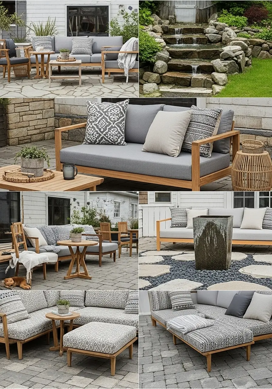 Texture and Pattern Integration- Outdoor Patio Furniture