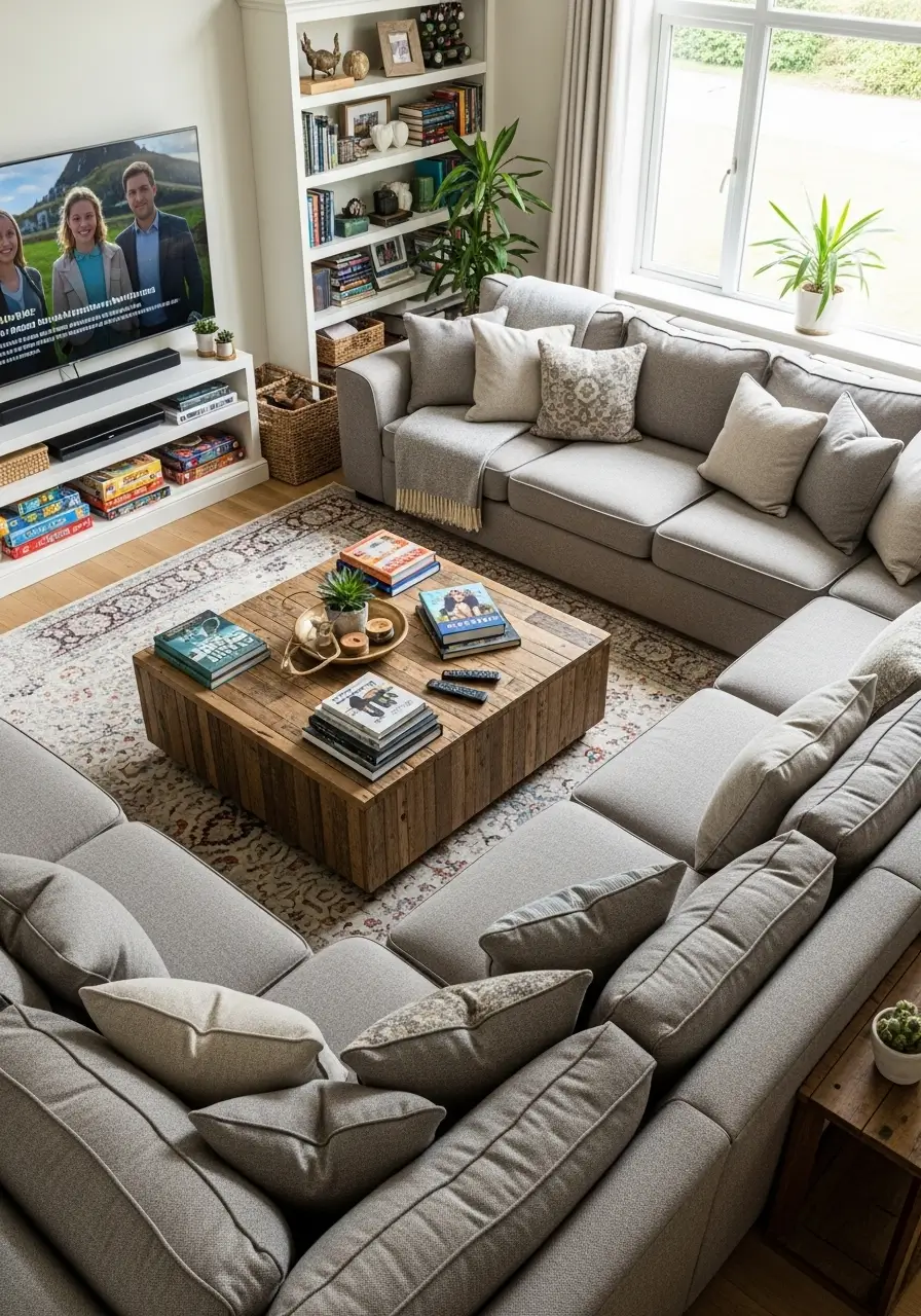 U-Shaped Sectionals- Maximum Seating Capacity