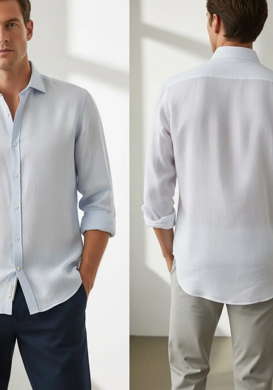 Clothing Linen Shirt- Shirt Length