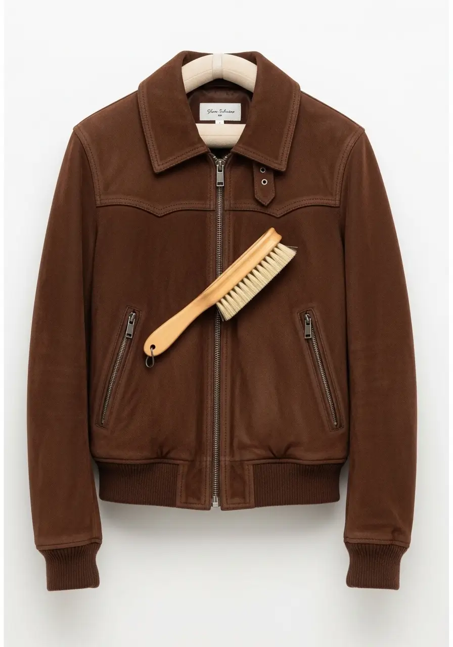 Handling a Suede Bomber