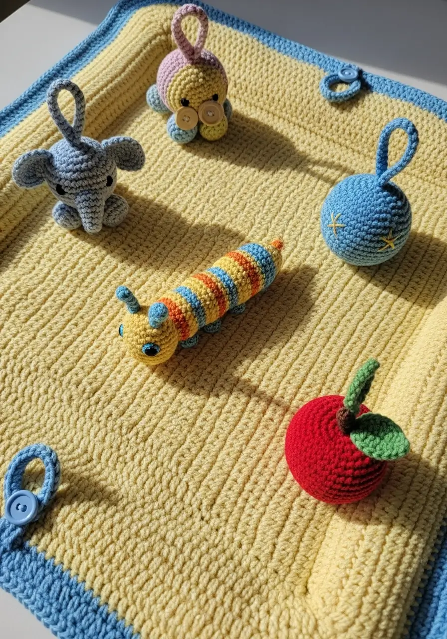 Playmat with Attached Toys