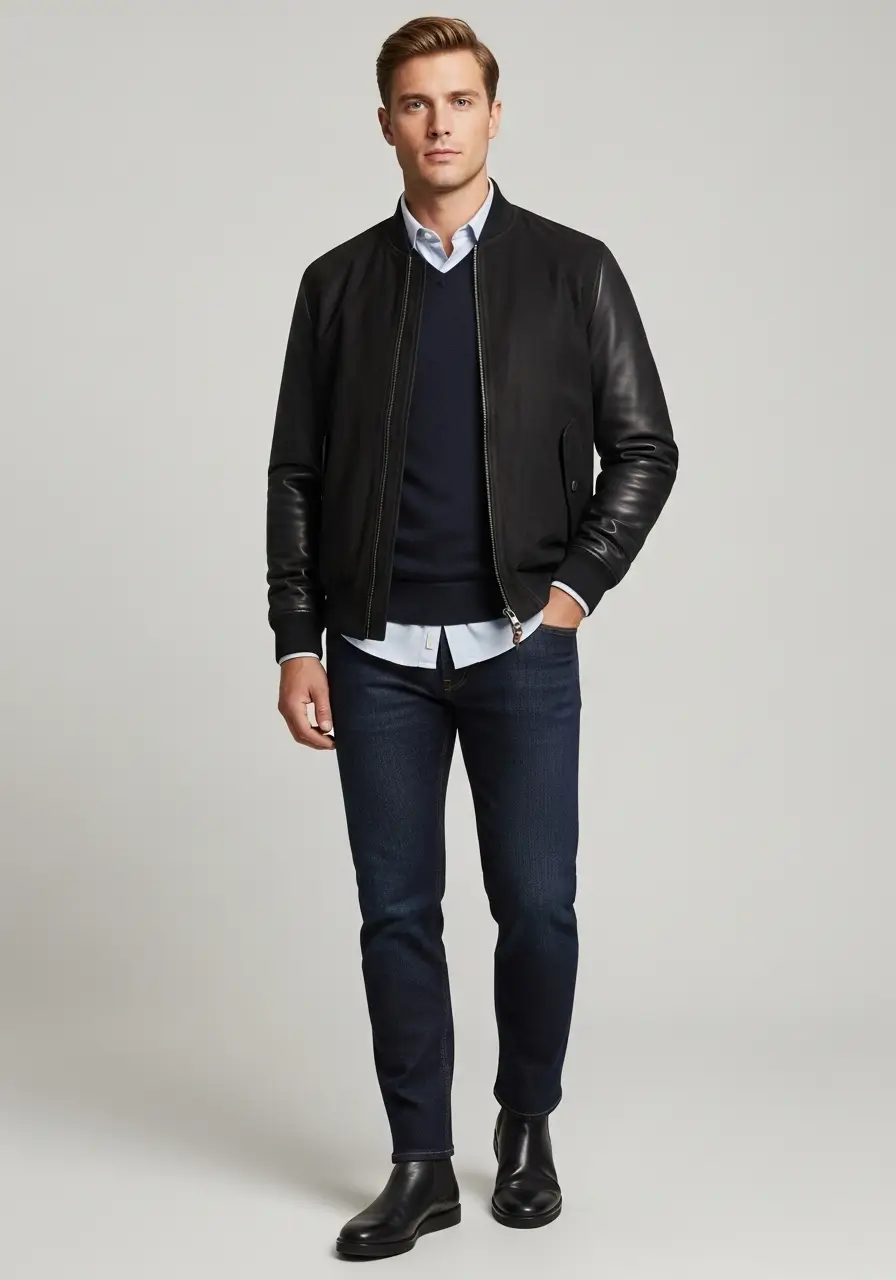 Smart Casual Bomber Outfit