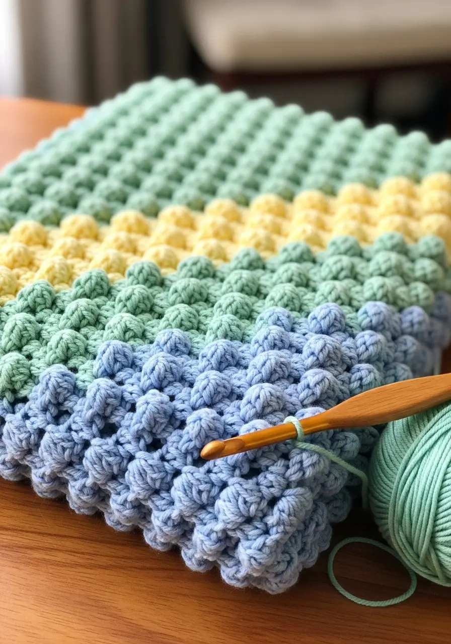 Textured Stroller Blanket